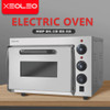 XEOLEO 13 inch Electric Pizza Oven Baker Oven Single Layer Stainless Steel Baking Machine Commercial Bread/Chicken/Food/Cookie