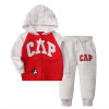 Autumn New 2Pcs Children's Sweater Material Zipper Jacket Infant And Toddler Two Piece Set Long Sleeve Coat With Long Pants