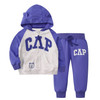 Autumn New 2Pcs Children's Sweater Material Zipper Jacket Infant And Toddler Two Piece Set Long Sleeve Coat With Long Pants