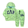 Autumn New 2Pcs Children's Sweater Material Zipper Jacket Infant And Toddler Two Piece Set Long Sleeve Coat With Long Pants