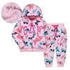 Autumn New 2Pcs Children's Sweater Material Zipper Jacket Infant And Toddler Two Piece Set Long Sleeve Coat With Long Pants