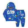 Autumn New 2Pcs Children's Sweater Material Zipper Jacket Infant And Toddler Two Piece Set Long Sleeve Coat With Long Pants