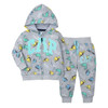 Autumn New 2Pcs Children's Sweater Material Zipper Jacket Infant And Toddler Two Piece Set Long Sleeve Coat With Long Pants