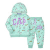 Autumn New 2Pcs Children's Sweater Material Zipper Jacket Infant And Toddler Two Piece Set Long Sleeve Coat With Long Pants
