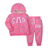 Autumn New 2Pcs Children's Sweater Material Zipper Jacket Infant And Toddler Two Piece Set Long Sleeve Coat With Long Pants