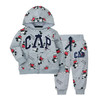 Autumn New 2Pcs Children's Sweater Material Zipper Jacket Infant And Toddler Two Piece Set Long Sleeve Coat With Long Pants