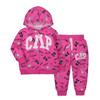 Autumn New 2Pcs Children's Sweater Material Zipper Jacket Infant And Toddler Two Piece Set Long Sleeve Coat With Long Pants