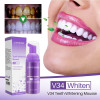 V34 Mousse Toothpaste Brightening Whitening Teeth Removing Deep Stains Reduce Yellowing Fresh Breath Cleaning Teeth Oral care