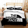 Bedding Set with Various Designs THE NORTH LOGO Duvet Cover Bedding Set Soft 1 Quilt Cover 2 Pillowcases Suitable for Teenagers