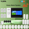Wireless WIFI 4G Home Security Alarm System With 4.3 Inch Touch Screen For Tuya Smart Home Burglar Alarm Works Alexa & Google