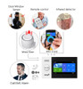 Wireless WIFI 4G Home Security Alarm System With 4.3 Inch Touch Screen For Tuya Smart Home Burglar Alarm Works Alexa & Google