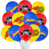 Hot Wheels Birthday Party Balloon Bouquet Decorations 32inch Red Number 1st 2nd Balloons Set Flamme Cars Globos For Boys Girls