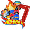 Hot Wheels Birthday Party Balloon Bouquet Decorations 32inch Red Number 1st 2nd Balloons Set Flamme Cars Globos For Boys Girls