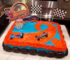 Hot wheels Fire Car Cake Topper Race Car Happy Birthday Party Supplies for Boys Gifts Baby Shower Party Favors Table Decorations