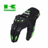 Kawasaki Motorcycle Gloves Breathable Full Finger Racing Gloves Outdoor Sports Protection Riding Cross Dirt Bike Gloves