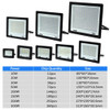 High Brightness LED Floodlight 100W 200W 300W IP66 Waterproof Flood Light For Garden Street Outdoor Lighting