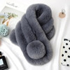 2022 New Rabbit Fur Scarf Women Winter Warm Soft Furry Scarves Casual Female Lady Outdoor Neck Warmer Collar