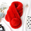 2022 New Rabbit Fur Scarf Women Winter Warm Soft Furry Scarves Casual Female Lady Outdoor Neck Warmer Collar