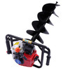 63CC 2 Stroke Motor Post Hole Digger Non-slip with 12In Auger Bit Set Auger Fence Tree Plant