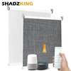 Shadzking Luxury Roller Blinds for Windows Motorized Electric Roller Shades Wifi Motor Alexa Google Window Blinds for Smart Home