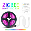 TUYA Zigbee Smart LED Light String Controller Alexa Echo Plus Voice Control 5V 12V 24V RGBW RGBWW RGB+CCT RGB Dimmer Controller