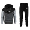 Fashion Leisure Sports Set Autumn and Winter New Hoodie Set Men Youth Sports Sweater Two Piece Set Fashion Personality Clothing