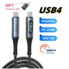 USB4.0 Display Cable Thunderbolt 4 40Gbps Type C to C Cable PD 240W 48V 5A Fast Charging Cable 8K@60Hz for MacBook Laptop Switch