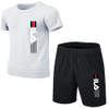 Summer Men's Fashion Simple Fitness Two-piece Oversized Size Casual Sportswear Men's Suit