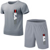Summer Men's Fashion Simple Fitness Two-piece Oversized Size Casual Sportswear Men's Suit