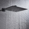 Rainfall Shower Head 8"/10"/12" Square Bathroom Ultrathin Rain Top Shower Head with Shower Arm Faucet Accessories Wall Mounted