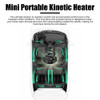 Portable Kinetic Mini Heater Fragrance Diffuser Solar Powered Kinetic Molecular Heater Car Air Aromatherapy Double Ring Rotating