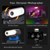 Hohem iSteady M6 Handheld Gimbal Stabilizer Selfie Tripod for Smartphone with AI Magnetic Fill Light Full Color Video Vlogging