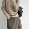 Women Pullover y2k Turtleneck Sweater Autumn Long Sleeve Slim Elastic Korean Simple Basic Cheap Jumper Solid Color Top pulls