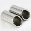2Pcs/Set Stainless Steel Car Exhaust Muffler Tip Pipes Covers for Audi VW Volkswagen