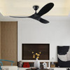 Large Size Wood DC Ceiling Fan 70 88inch 85-265V Industrial Fans No Light With Remote Control Wood Fans For Home Ventilador Tech