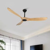 Large Size Wood DC Ceiling Fan 70 88inch 85-265V Industrial Fans No Light With Remote Control Wood Fans For Home Ventilador Tech