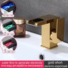 Luxury LED Black Basin Faucet Tall And Short Tap Bathroom Single Handle Cold and Hot Water Flow Produces Electricity