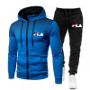 2023 New Winter Men's Clothing Men Sets Printing Hoodie Set Fleece Zipper Sweatshirt Casual Sport Sweatpants Mens Tracksuits