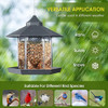 Waterproof Gazebo Hanging Wild Bird Feeder Outdoor Container With Hang Rope Feeding House Type Bird Feeder Aves Decor