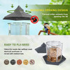 Waterproof Gazebo Hanging Wild Bird Feeder Outdoor Container With Hang Rope Feeding House Type Bird Feeder Aves Decor