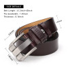 BISONDENIM Men Belt Male High Quality Leather Belt Men Male Genuine Leather Strap Luxury Pin Buckle Fancy Vintage Jeans N71018