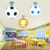 Soccer Ball LED Ceiling Lights 220V E27 Football Bar Club Ceiling Lamp Creative Kids Boy's Bedroom Decoration Light Chandelier