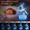 Nighdn 3D Night Lights Football LED Illusion Lamp USB Remote Control Nightlight Bedroom Decor Birthday Christmas Gifts for Kids