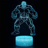 The Avengers Anime 3D LED Nightlights Spiderman Ironman Hulk Thor Lamp Colorful Changing Night Lights Table Lamp