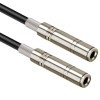 2Pcs 6.35Mm 1/4 Inch Stereo Jack Splitter Cable Adapter Lead Plug To Double 6.35Mm Sockets