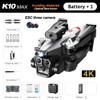 PYLV New K10 Max Drone Professional Aerial Photography Aircraft Three-Camera Obstacle Avoidance Foldable Quadcopter Toy Gift