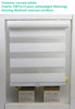 Decopedia Custom Made Zebra Blinds for Windows Motorized Roller Blinds Blackout Day and Night Window Blinds for Sliding Door
