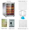 12 Floors Fruit Dryer Food Dehydrator Meat and Seafood Dryer 110V~220V Smart Touch Stainless Steel Material Tempered Glass Door