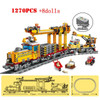 KAZI HIGH-TECH Battery Powered Electric Classic Train City Rail motor Building Blocks Bricks Boys Toys For kids