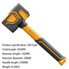 Multifunctional Rubber Hammer Ceramic Tile Soft Rubber Tapping Leather Hammer Professional Hand Tools for Construction Workers